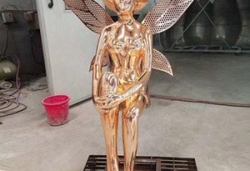 小精靈雕塑，抽象卡通雕塑，美陳人物擺件