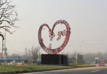 街頭愛(ài)心雕塑