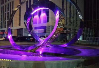 圓環(huán)雕塑標(biāo)準(zhǔn)，彩鋼制作，燈光圓環(huán)雕塑優(yōu)價(jià)