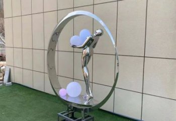 金屬仙子雕塑批發，街頭藝術，廣場圓環仙子雕塑展品