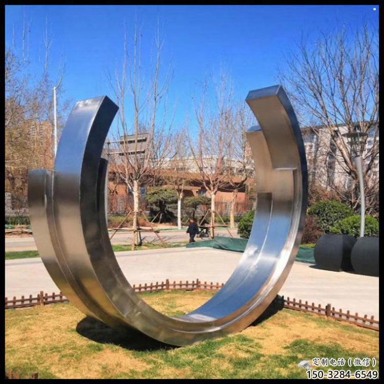 月亮雕塑提供，多彩藝術，中式不銹鋼月亮雕塑通用