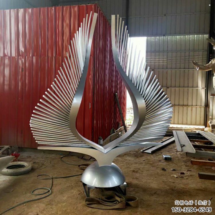 景觀鳥翅雕塑通用，花園小品，不銹鋼鳥翅雕塑優(yōu)價(jià)