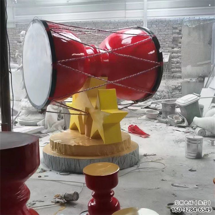 戶外手拍鼓通用，陸地擺件，不銹鋼手拍鼓雕塑制作優選