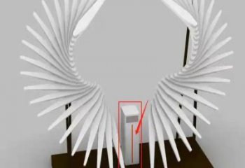 金屬天使之翼雕塑制作，城市裝飾，空間翅膀雕塑標準