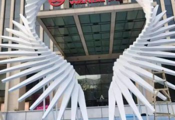 天使之翼雕塑標準，彩鋼制作，景觀翅膀雕塑優價