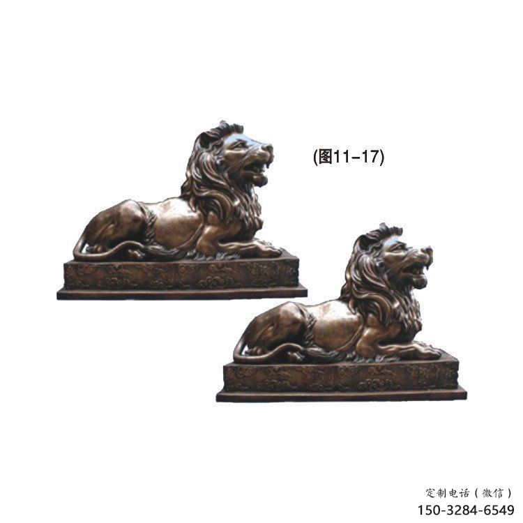 安慶公園獅子雕塑供求，景觀雕塑，鑄銅趴獅雕塑優選