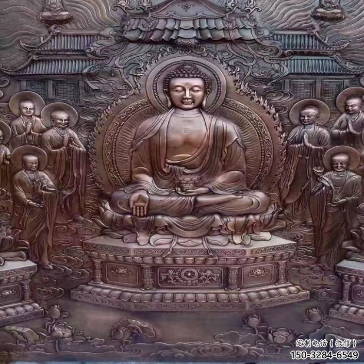 南平鍛銅浮雕常用，寺廟景觀，黃銅佛像浮雕生產(chǎn)商