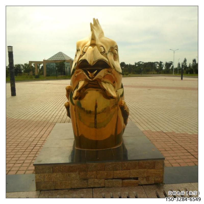 廣州不銹鋼生肖雕塑，鍍鈦工藝，公園廣場(chǎng)戶外擺放