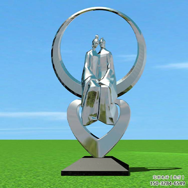 梅州創意牛郎織女雕塑