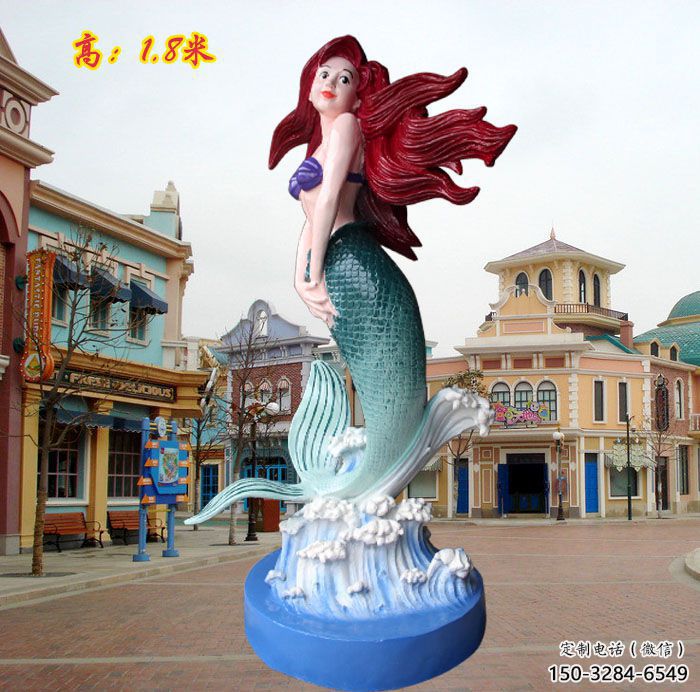 百色水景美人魚雕塑
