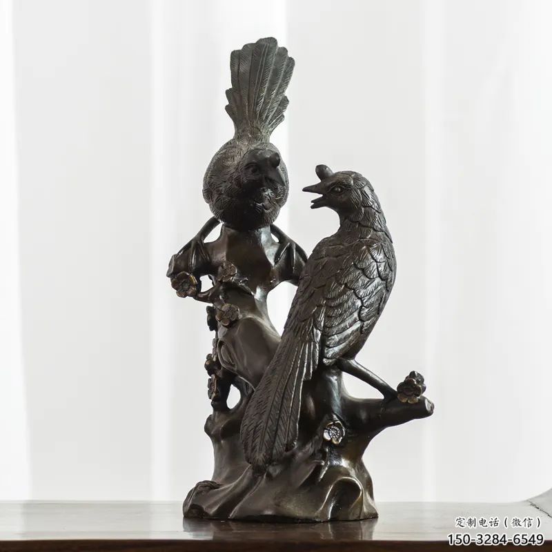 百色園林喜鵲雕塑