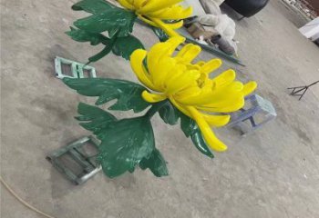 長樂景區菊花雕塑優選，圓雕體系，城市菊花雕塑選定