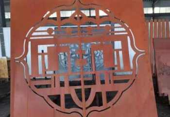 廈門鏤空景墻雕塑，耐候鋼鏤空工藝設計