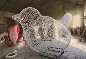 鼓樓鏤空小鳥雕塑精選，陸地擺件，鐵藝鳥兒雕塑精品