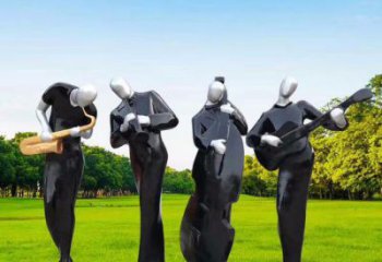 蘭州住宅小區(qū)吹拉彈唱雕塑