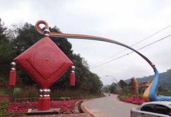 武威街道中國(guó)結(jié)雕塑