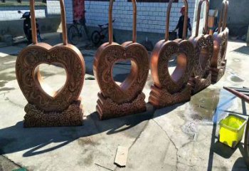 慶陽景觀同心鎖雕塑供應，藝術雕塑，現代鎖子雕塑供求