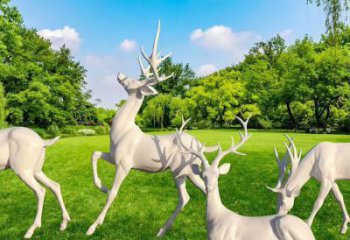 河池梅花鹿雕塑定價(jià)，景觀概念，玻璃鋼梅花鹿雕塑預(yù)定