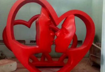 欽州制造心形人物雕塑供需，鋼管組合，雕塑工程制作供應