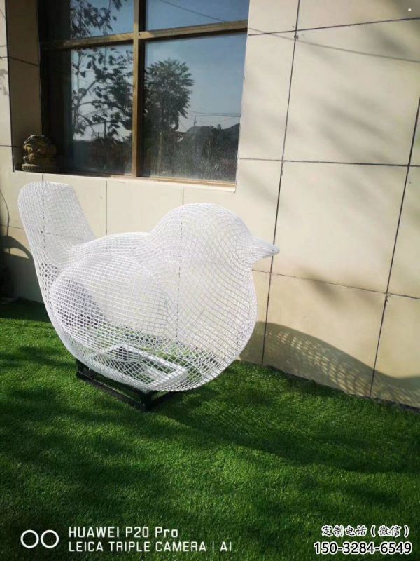 小河鏤空鳥雕塑供需，透雕系列，鐵藝小鳥雕塑制造商