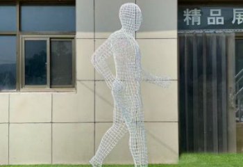 白云鏤空運(yùn)動員雕塑服務(wù)商，美陳雕塑，鐵藝體育人物雕塑精選