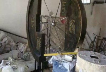 信陽園林銅錢雕塑精選，陸地擺件，公園銅錢雕塑精品