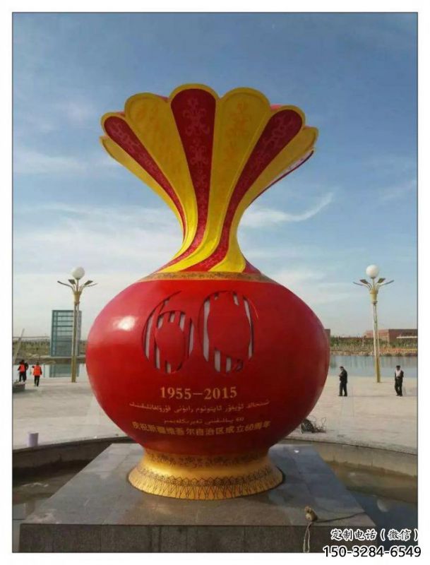 衡陽花瓶雕塑工廠選用，街道標(biāo)識(shí)，玻璃鋼花瓶雕塑批發(fā)