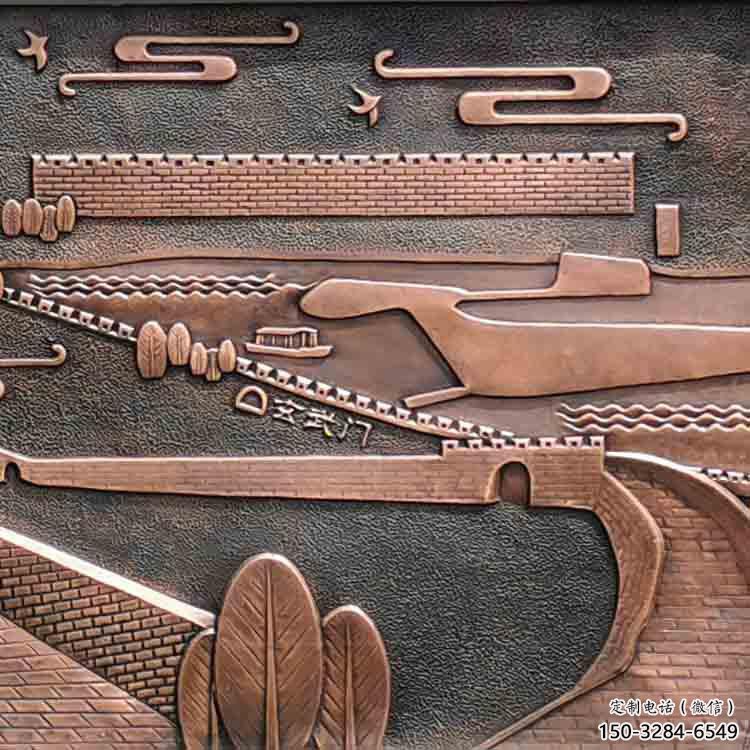 株洲銅浮雕景墻雕塑，圓雕工藝