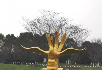 湘潭鳳凰雕塑選用，美陳雕塑，鑄銅鳳凰雕塑工藝廠家