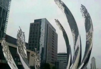 寬城地面噴泉雕塑小品，圓環(huán)結構概念，旱地水景噴泉體系