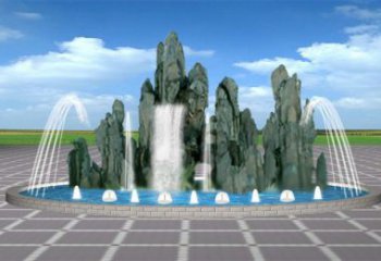 延邊電影變頻噴泉雕塑，水景噴泉雕塑承接