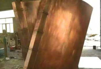 德惠鑄銅書籍供應(yīng)，街景小品，銅書籍雕塑廠家優(yōu)價