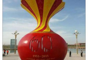 常州花瓶雕塑工廠選用，街道標識，玻璃鋼花瓶雕塑批發