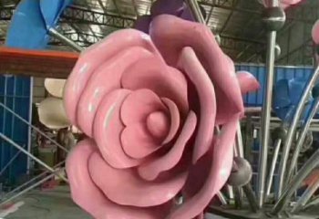 贛州牡丹花雕塑工廠優(yōu)選，城市裝飾，牡丹花花朵雕塑供給