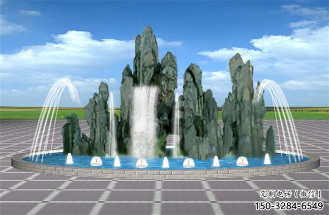 海西電影變頻噴泉雕塑，水景噴泉雕塑承接
