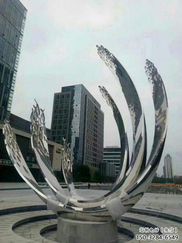 湟源地面噴泉雕塑小品，圓環結構概念，旱地水景噴泉體系