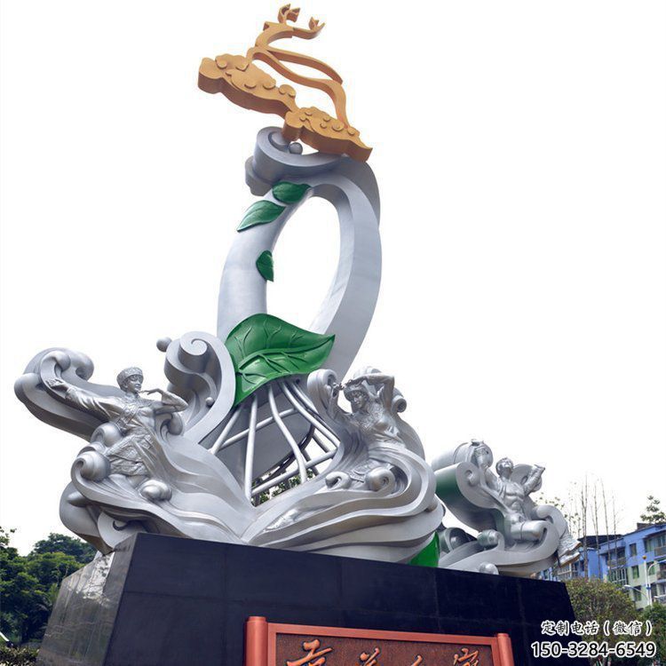 西安蘭花雕塑承接，城市裝飾，大型蘭花花朵雕塑公司