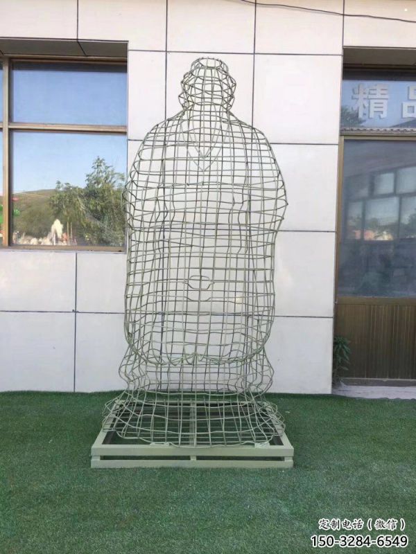 西安鏤空孔子雕塑訂做，景區雕塑，鐵藝古代人物雕塑定價