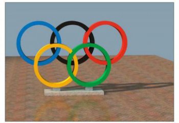 成都五環不銹鋼雕塑，現代景觀擺件，烤漆工藝制作