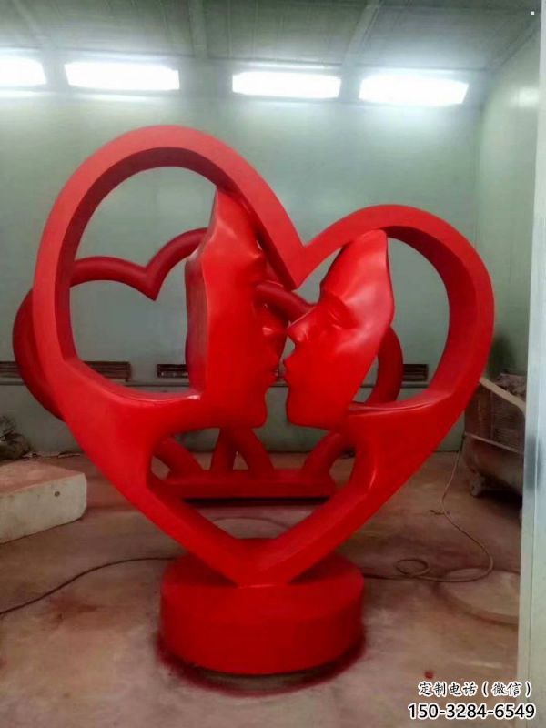 昌吉制造心形人物雕塑供需，鋼管組合，雕塑工程制作供應