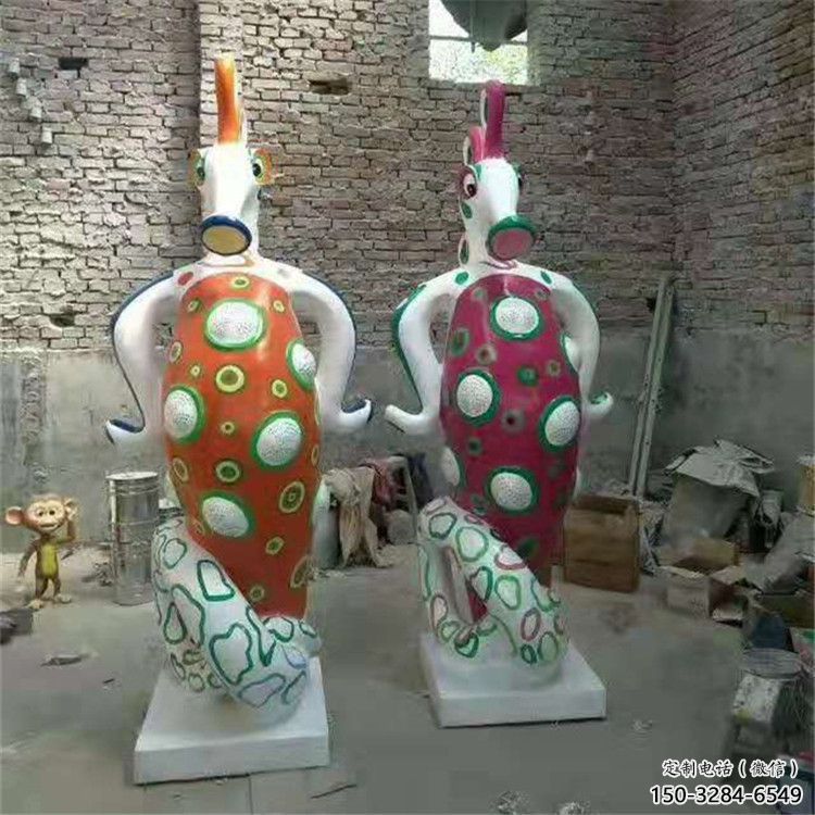 昆明幼兒園河馬雕塑，動(dòng)漫文化雕塑，卡通動(dòng)物制作