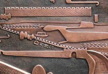 日喀則銅浮雕景墻雕塑，圓雕工藝