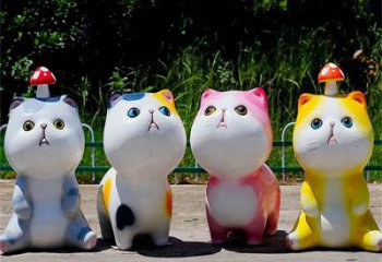 烏魯木齊房地產貓咪雕塑，仿古動漫雕塑，公園動物制造