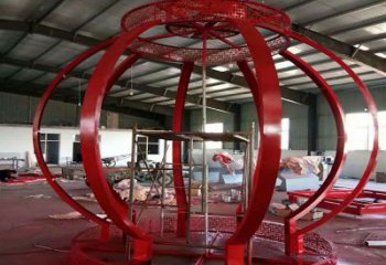 臺(tái)州景觀燈籠雕塑優(yōu)選，陸地?cái)[件，園林不銹鋼燈籠雕塑供應(yīng)