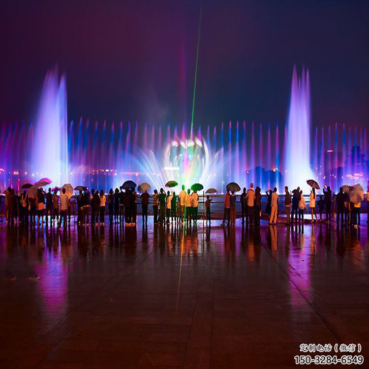 南岸水景程控噴泉雕塑，高噴循環噴水方式設計