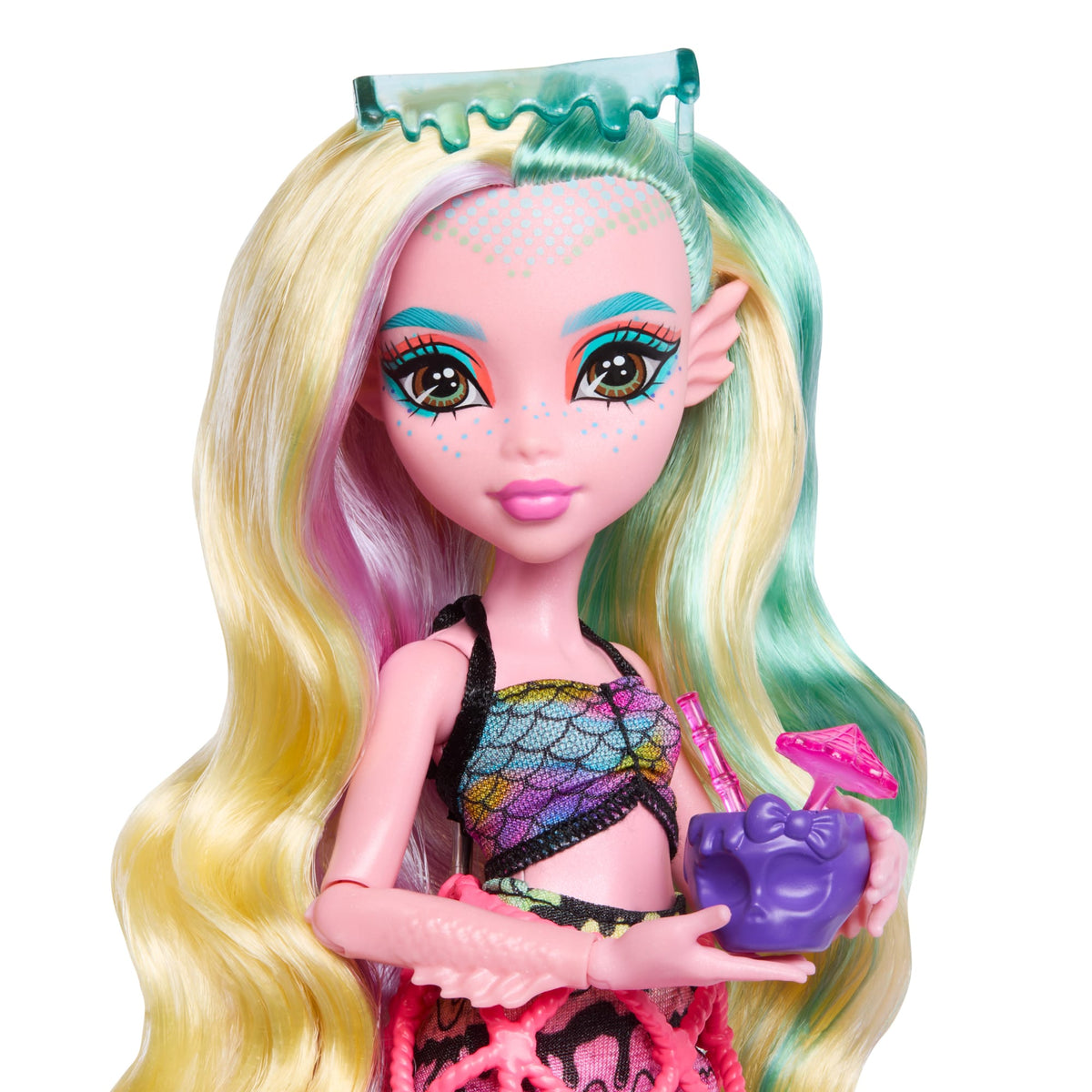 Monster High Lagoona Blue Fashion Doll And Playset, Scare-Adise Island Snack Shack With Food Accessories